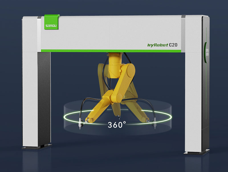 三维机器人激光切割机,三维激光切割机,3D激光切割机(ji),360度回转半径高效切(qie)割